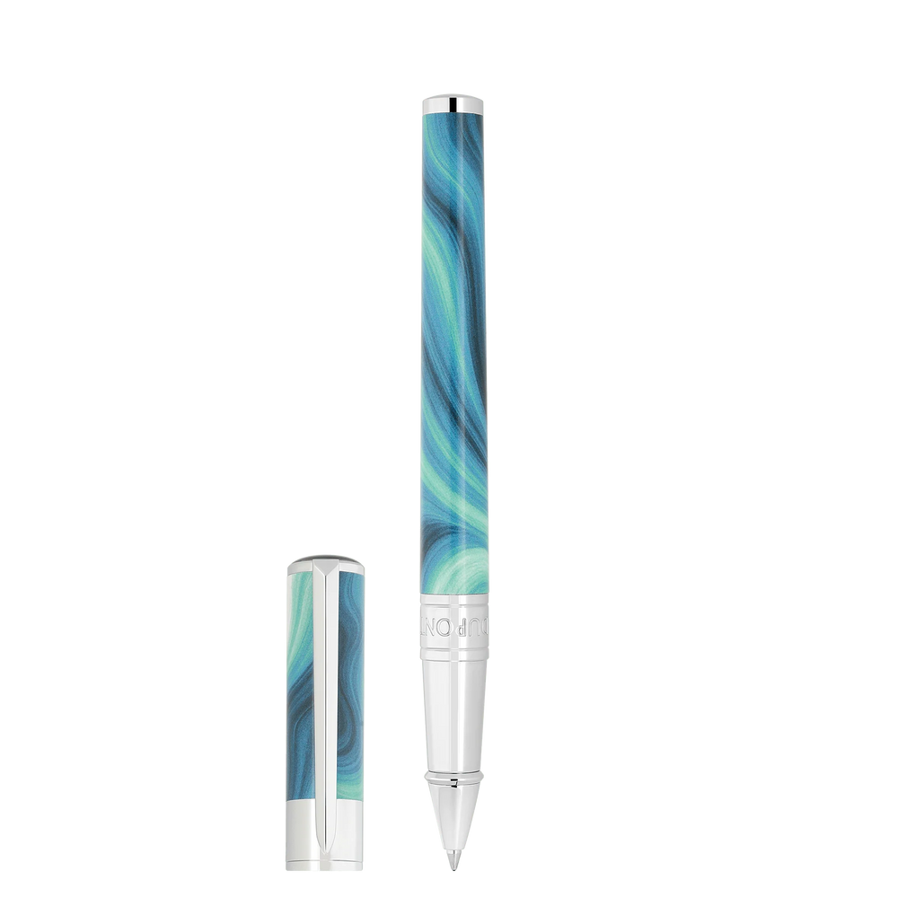 STD Initial Géode Bleu Chrome Stylo Roller