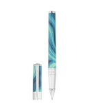 STD Initial Géode Bleu Chrome Stylo Roller