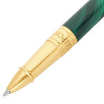 STD Initial Géode Vert Doré Stylo Roller - 2