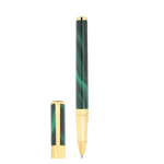 STD Initial Géode Vert Doré Stylo Roller - 3