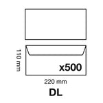 CLT Enveloppes Auto-Adhésives 110x220 BTE 500