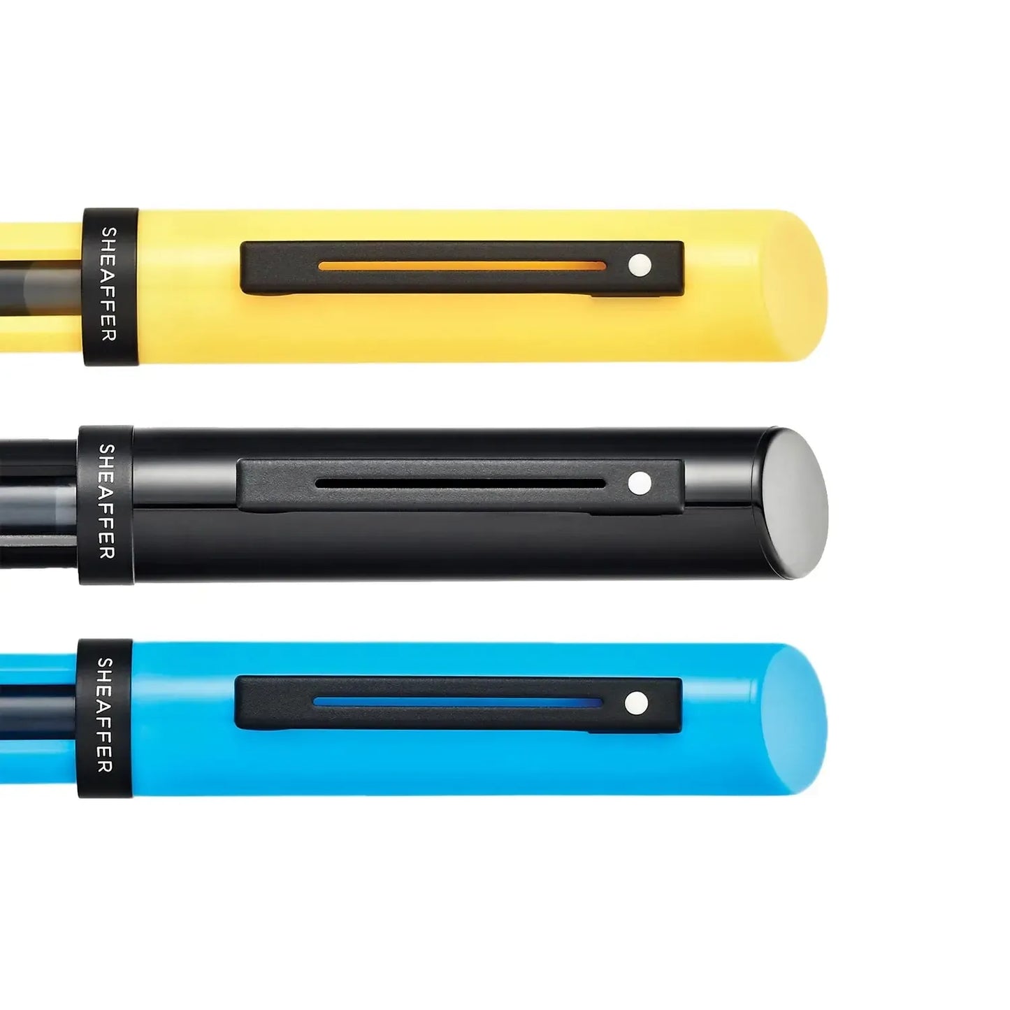 SHF Calligraphique Noir Bleu Jaune Stylo Plume