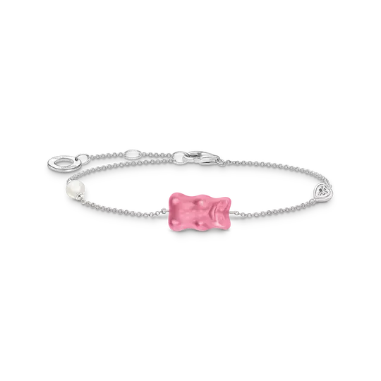 TSB Bracelet Haribo Ours d'or rose, perle & zirconia