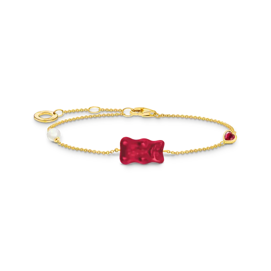 TSB Bracelet Haribo Ours d'or rouge doré