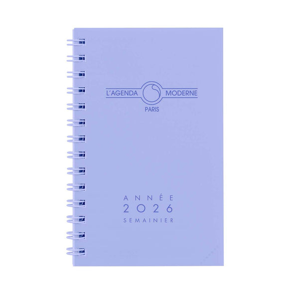 AGM Agenda Moderne 12,5x8 Polypro Transparent Spirale Semainier-Agenda-Agenda Moderne-Papeterie du Dôme