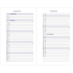 AGM Agenda Moderne 7x10,5 PVC 2 Jours Par Page-Agenda-Agenda Moderne-Papeterie du Dôme