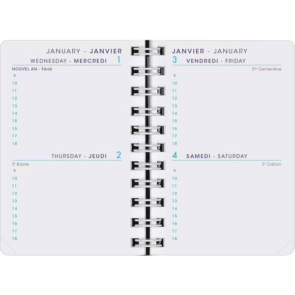 AGM Agenda Moderne Format 10 Pekari Cuir de Porc 100x80-Agenda-Agenda Moderne-Papeterie du Dôme