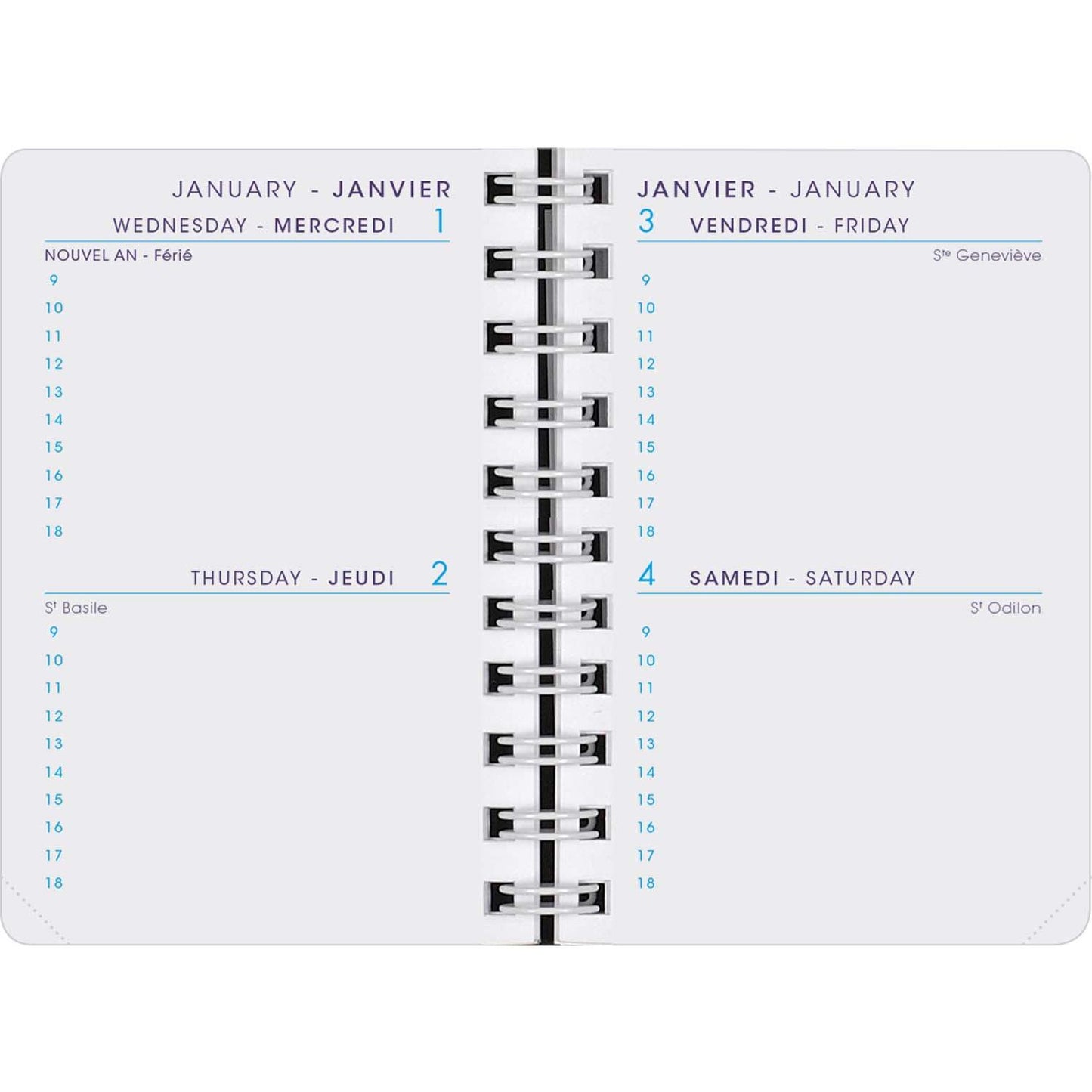 AGM Agenda Moderne Format 10 Pekari Cuir de Porc 100x80-Agenda-Agenda Moderne-Papeterie du Dôme