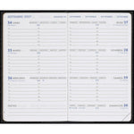 AGM Agenda Moderne Hebdoplan Bayou Veau Grain Crocodile avec Patte 143x85-Agenda Cuir-Agenda Moderne-Papeterie du Dôme