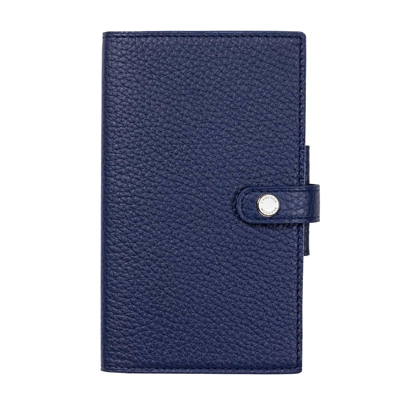 AGM Agenda Moderne Hebdoplan Camargue Cuir de Taurillon avec Patte 143x85-Agenda Cuir-Agenda Moderne-Papeterie du Dôme