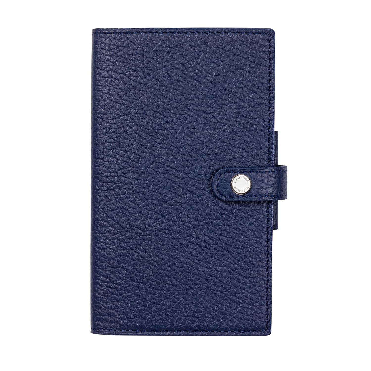 AGM Agenda Moderne Hebdoplan Camargue Cuir de Taurillon avec Patte 143x85-Agenda Cuir-Agenda Moderne-Papeterie du Dôme