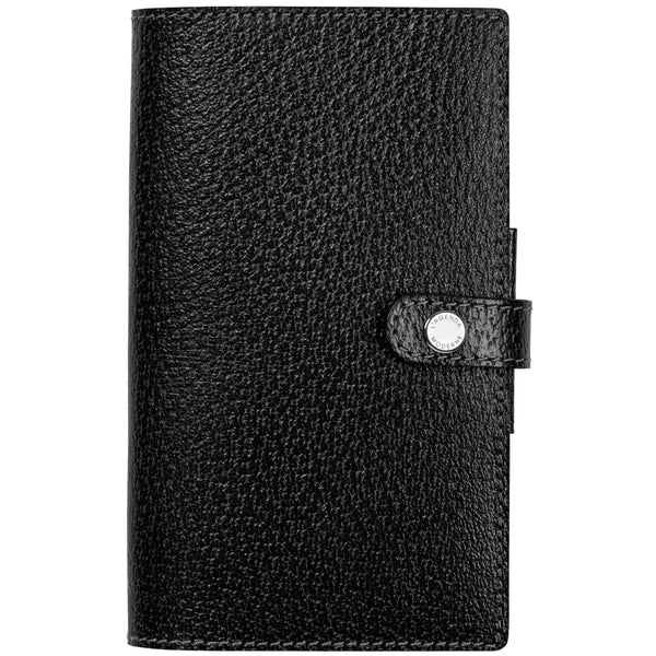 AGM Agenda Moderne Hebdoplan avec Patte Pekari Cuir de Porc 147x90-Agenda Cuir-Agenda Moderne-Noir-Papeterie du Dôme