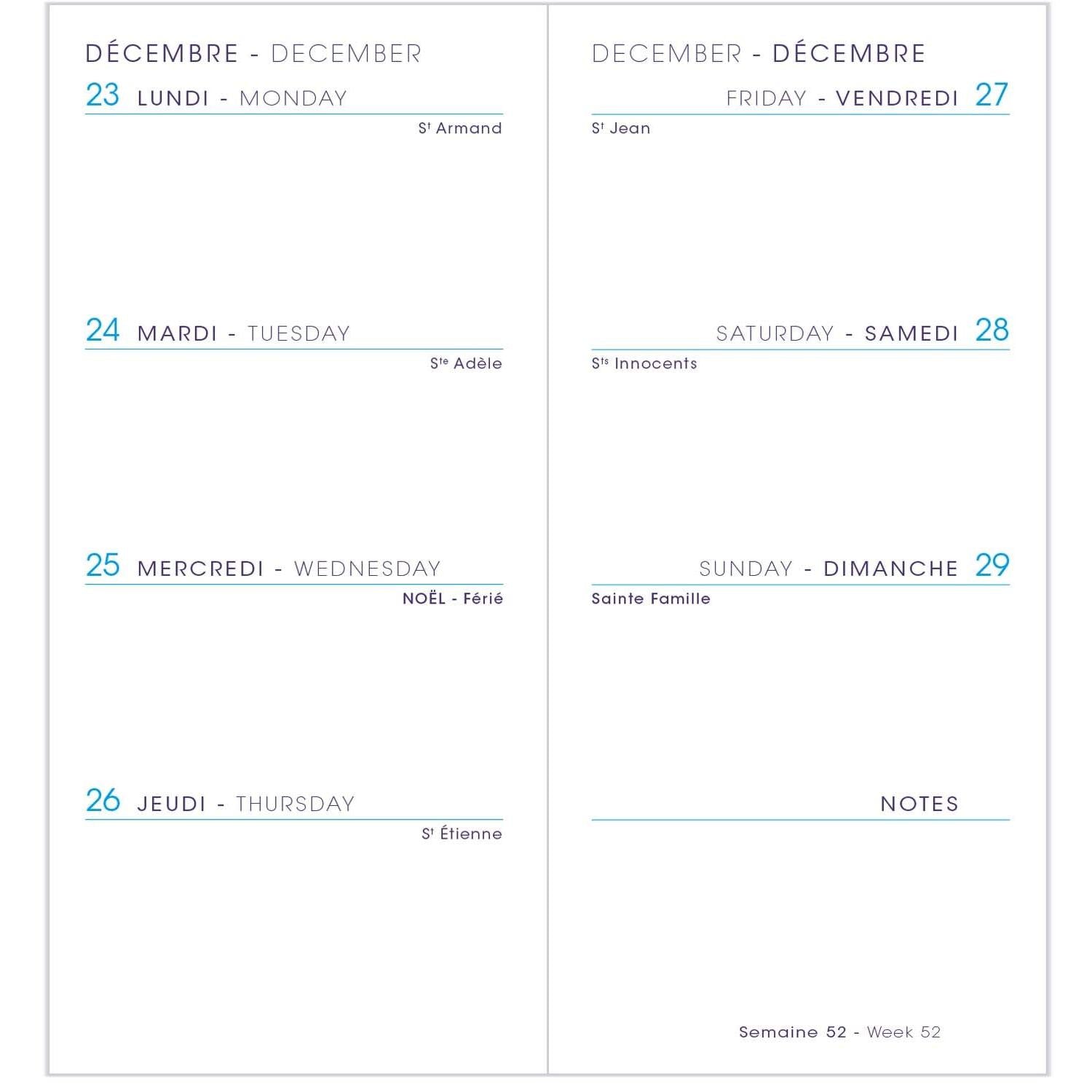 AGM Agenda Moderne Minisem Pekari Cuir de Porc 124x57-Agenda-Agenda Moderne-Papeterie du Dôme