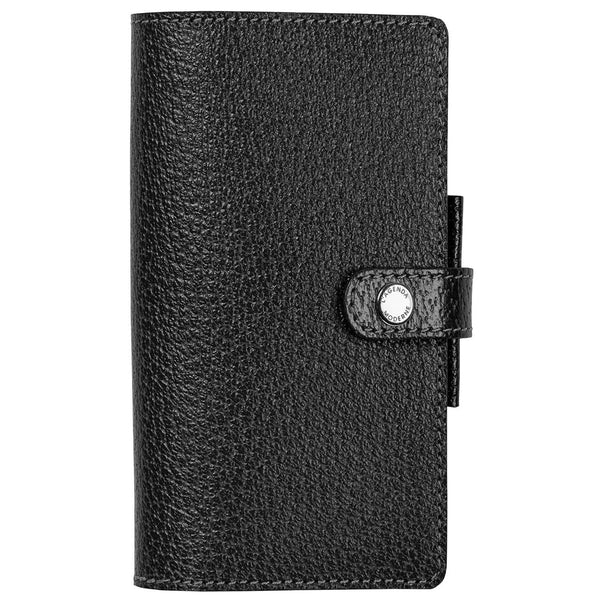 AGM Agenda Moderne Minisem Pekari Cuir de Porc 124x57-Agenda-Agenda Moderne-Noir-Papeterie du Dôme