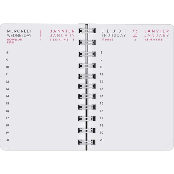 AGM Agenda Moderne Recharge 10cm Trimestres INT8310-Recharge Agenda-Agenda Moderne-Papeterie du Dôme