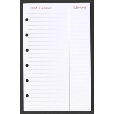 AGM Agenda Moderne Recharge Europe Perforé Feuilles Adresses Europe x26-Recharges Autres-Agenda Moderne-Papeterie du Dôme