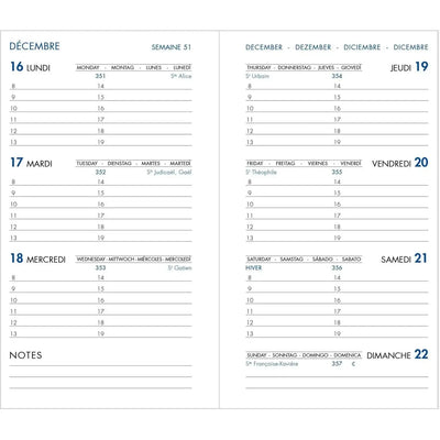 AGM Agenda Moderne Recharge Hebdoplan Brochée - Semainier - Planning+Répertoire INT2001-Recharge Agenda-Agenda Moderne-Papeterie du Dôme