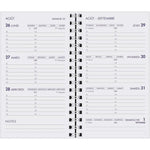 AGM Agenda Moderne Recharge Spiralée Hebdoplan - Semainier - Tranche Blanche-Recharge Agenda-Agenda Moderne-Papeterie du Dôme