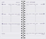 AGM Agenda Moderne Recharge Spiralée Hebdoplan - Semainier - Tranche Blanche-Recharge Agenda-Agenda Moderne-Papeterie du Dôme