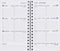 AGM Agenda Moderne Recharge Spiralée Hebdoplan - Semainier - Tranche Blanche