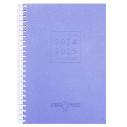 AM Agenda ABOT SAD Polypro Transparent-Agenda-Agenda Moderne-2024-2025-Couleur Aléatoire-Papeterie du Dôme