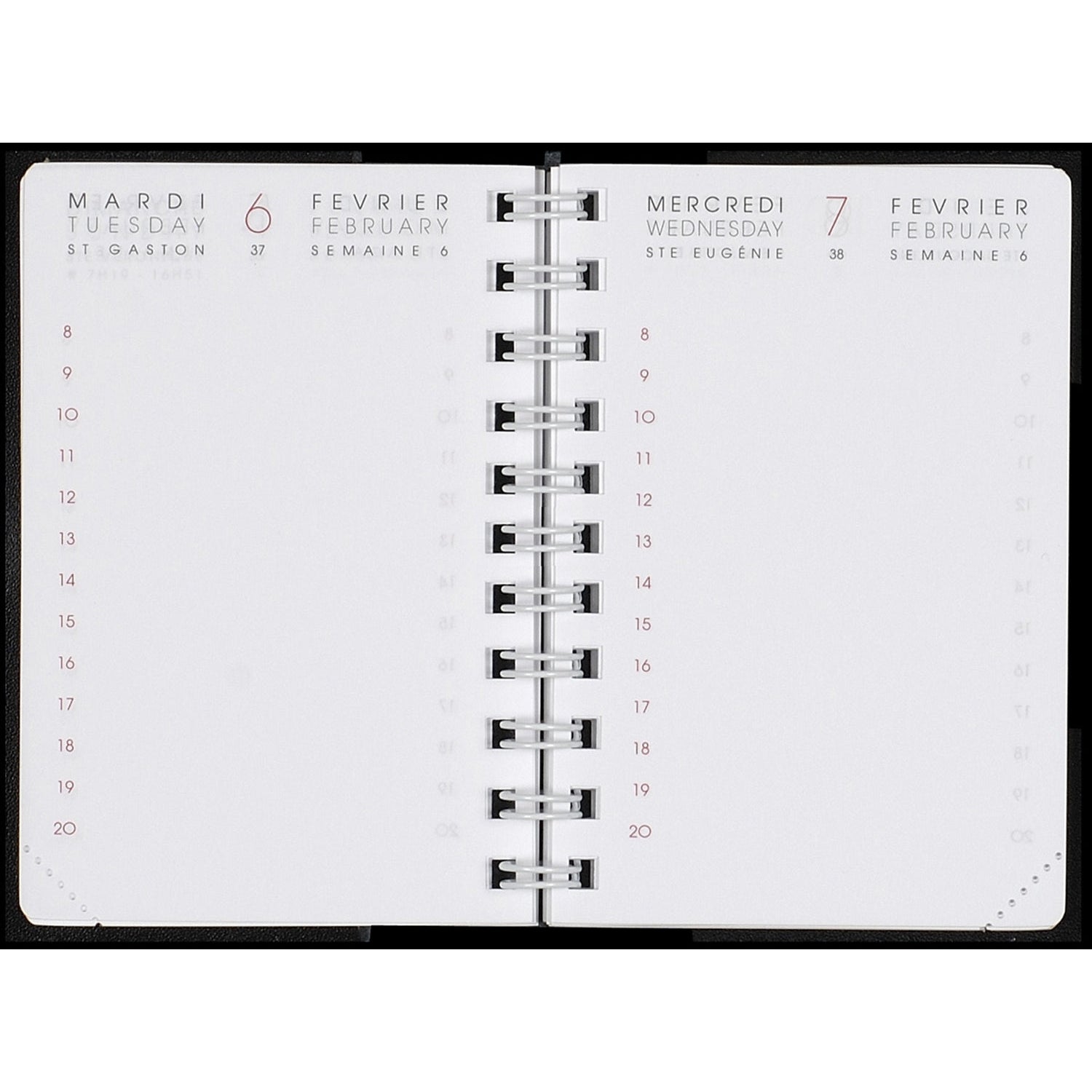 AM Recharge 10cm Trimestres INT8310-Recharge Agenda-Agenda Moderne-2024-Papeterie du Dôme