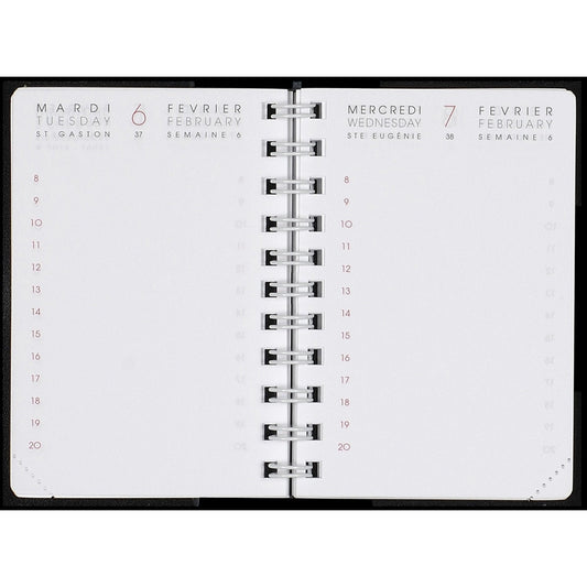 AM Recharge 10cm Trimestres INT8310-Recharge Agenda-Agenda Moderne-2024-Papeterie du Dôme