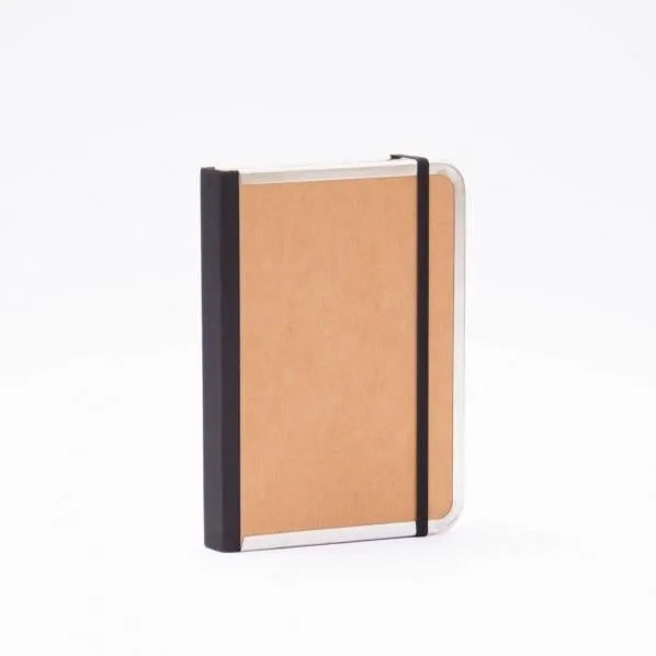 BDK Basic Carnet-Carnet-Bindewerk-12 x 16,5 cm-Marron Clair-Blanc-Papeterie du Dôme