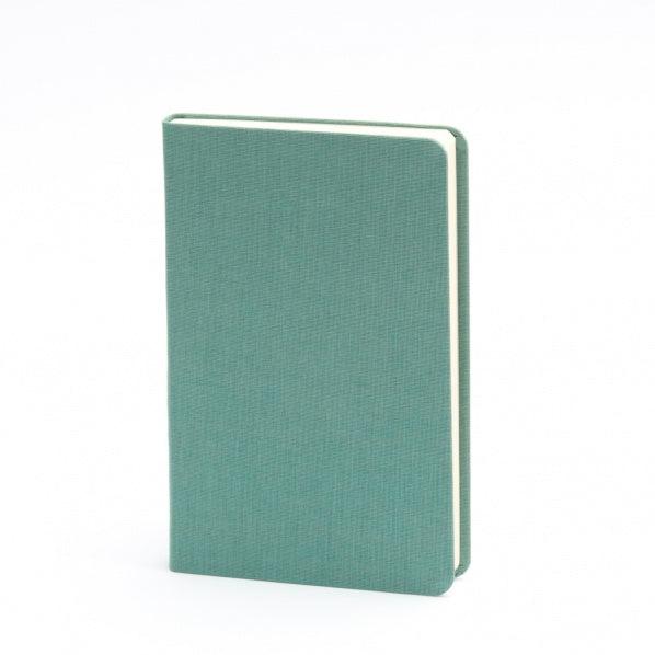BDK Leinen Carnet-Carnet-Bindewerk-9 x 14 cm-Jade-Blanc-Papeterie du Dôme
