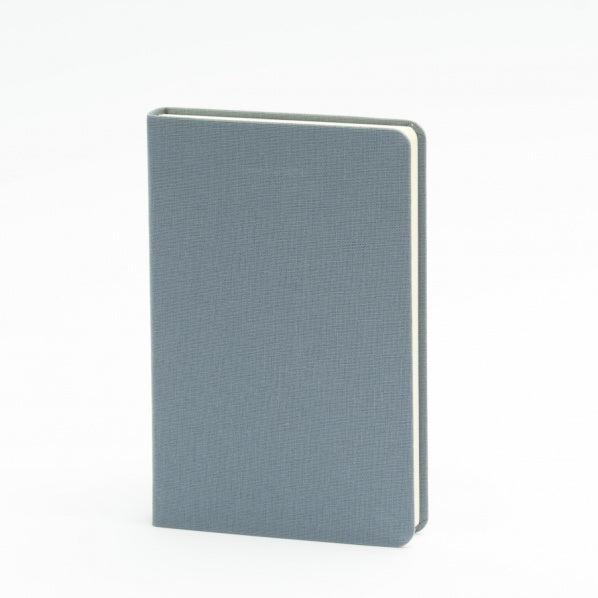 BDK Leinen Carnet-Carnet-Bindewerk-9 x 14 cm-Bleu Nuit-Blanc-Papeterie du Dôme
