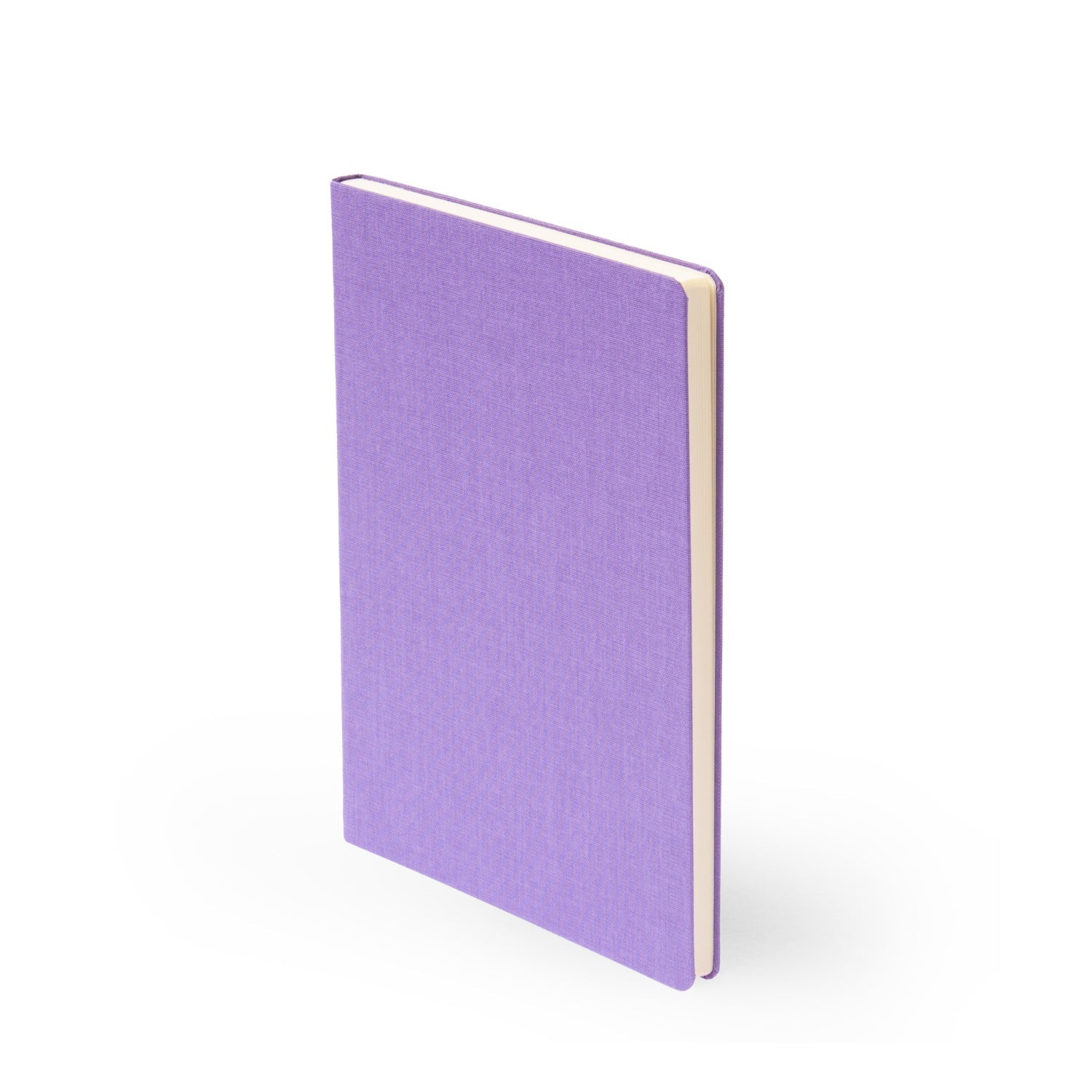 BDK Leinen Carnet-Carnet-Bindewerk-A5-Lila-Blanc-Papeterie du Dôme
