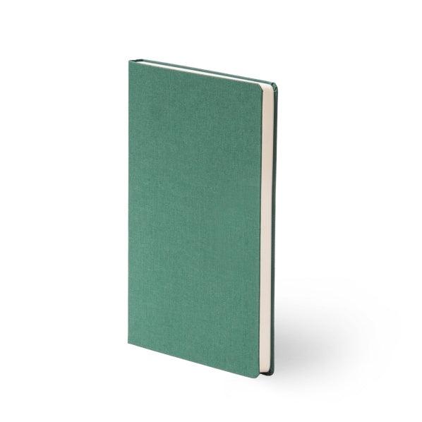 BDK Leinen Carnet-Carnet-Bindewerk-A5-Vert russe-Blanc-Papeterie du Dôme