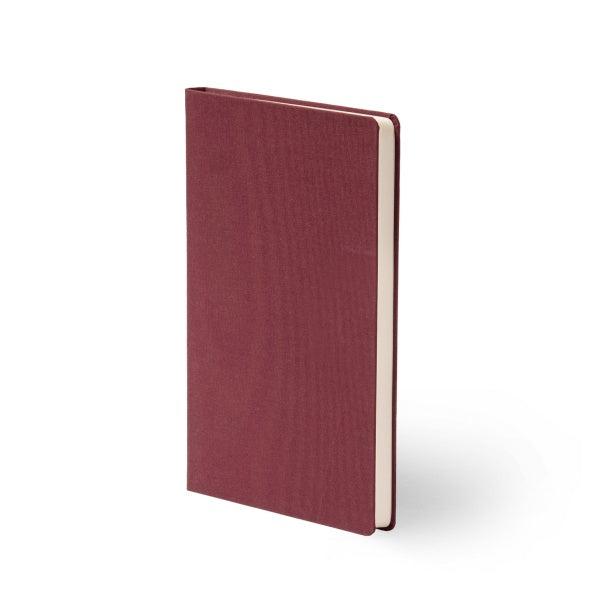 BDK Leinen Carnet-Carnet-Bindewerk-A5-Vin rouge-Blanc-Papeterie du Dôme