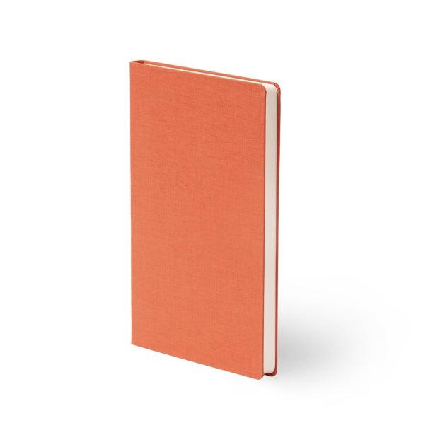 BDK Leinen Carnet-Carnet-Bindewerk-A5-Orange rouille-Blanc-Papeterie du Dôme