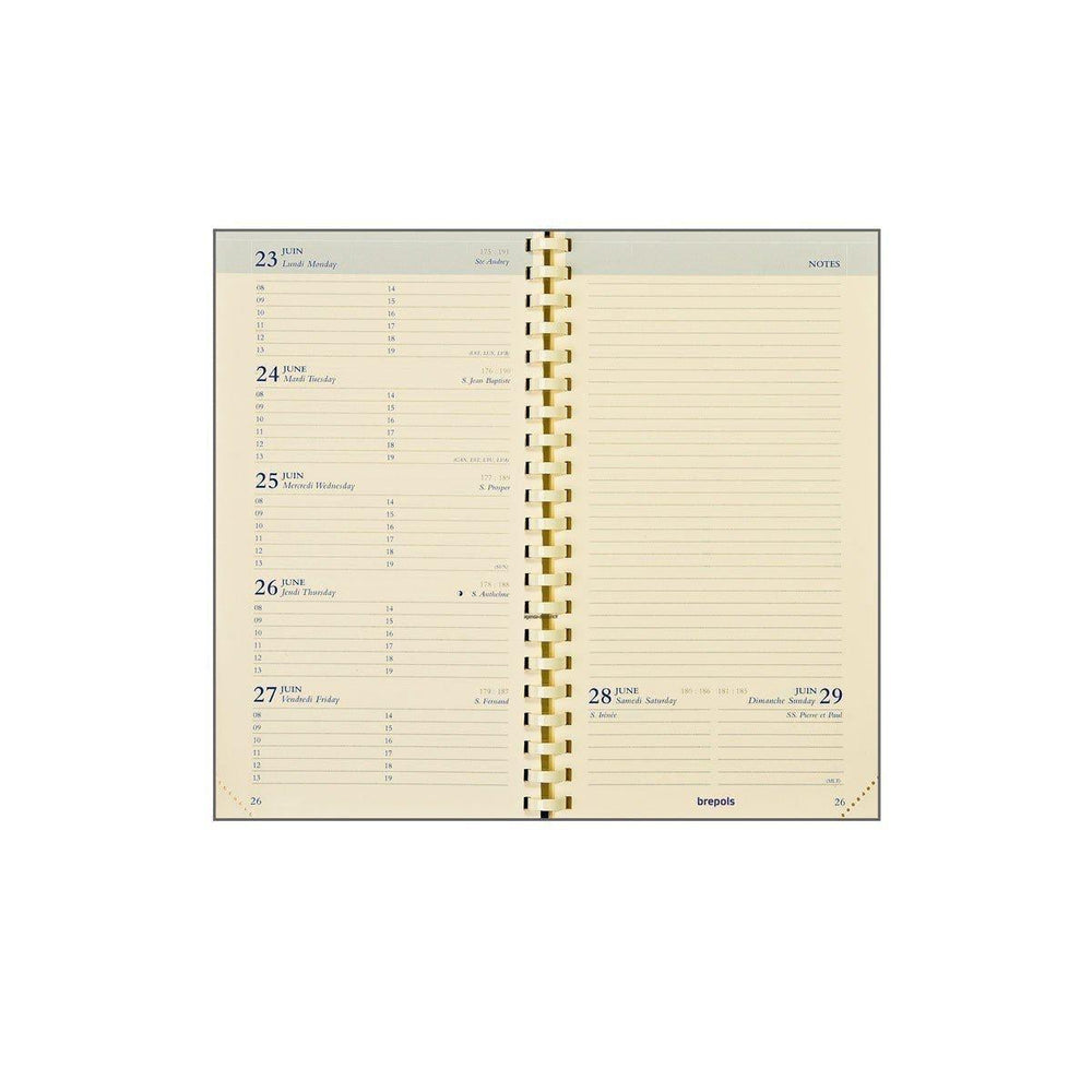 BPL Recharge Agenda Notaplan Semainier-Recharge Agenda-Brepols-Papeterie du Dôme