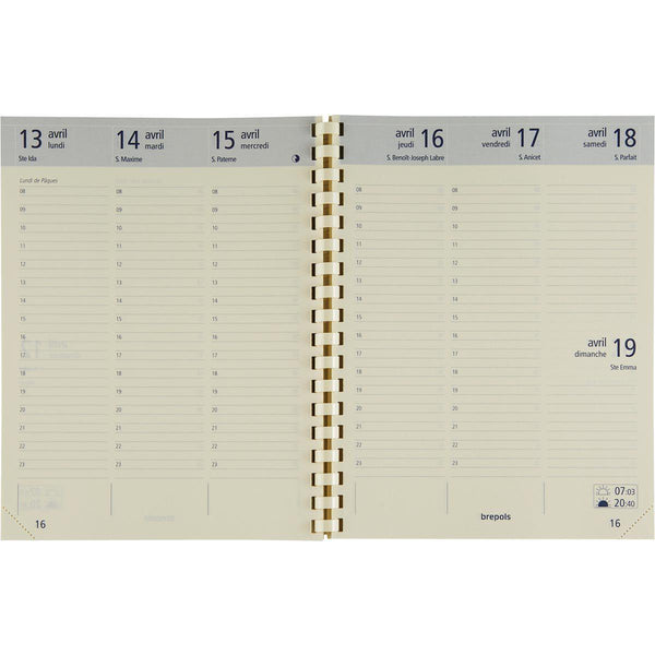 BPL Recharge Agenda Optivision Large Semainier-Recharge Agenda-Brepols-Papeterie du Dôme