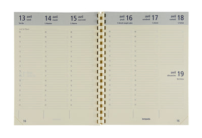 BPL Recharge Agenda Optivision Large Semainier-Recharge Agenda-Brepols-Papeterie du Dôme