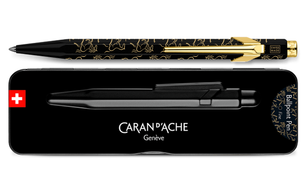 CA 849 Horse Noir Stylo Bille avec Étui-Stylo Bille-Caran d'Ache-Papeterie du Dôme