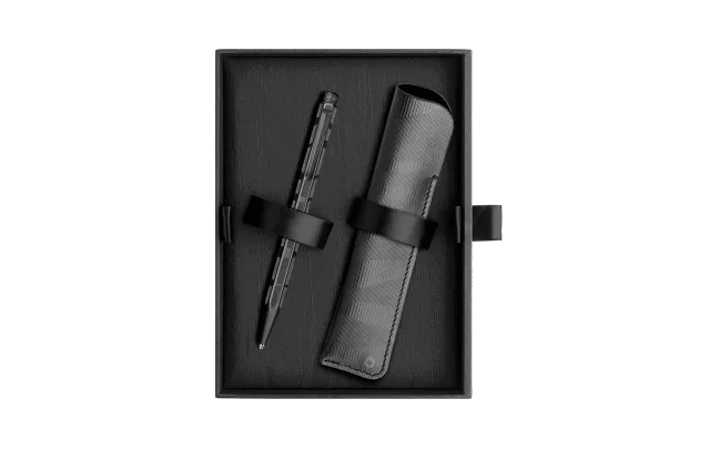 CA Ecridor Black Lines Set Stylo Bille et Cuir-Stylo Bille-Caran d'Ache-Papeterie du Dôme
