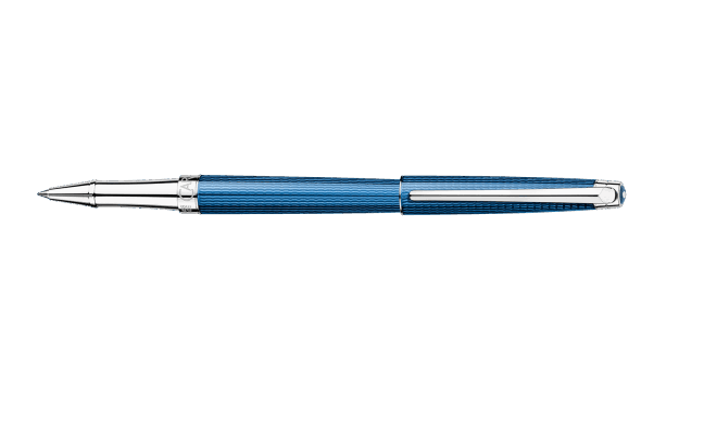 CA Léman Grand Bleu Stylo Roller-Stylo Roller-Caran d'Ache-Papeterie du Dôme