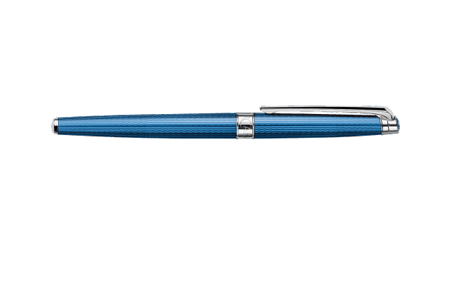 CA Léman Grand Bleu Stylo Roller-Stylo Roller-Caran d'Ache-Papeterie du Dôme