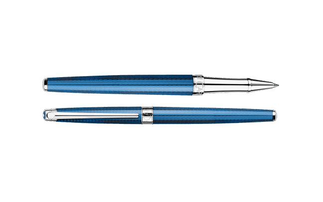 CA Léman Grand Bleu Stylo Roller-Stylo Roller-Caran d'Ache-Papeterie du Dôme