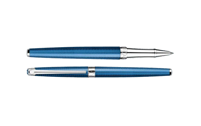 CA Léman Grand Bleu Stylo Roller-Stylo Roller-Caran d'Ache-Papeterie du Dôme