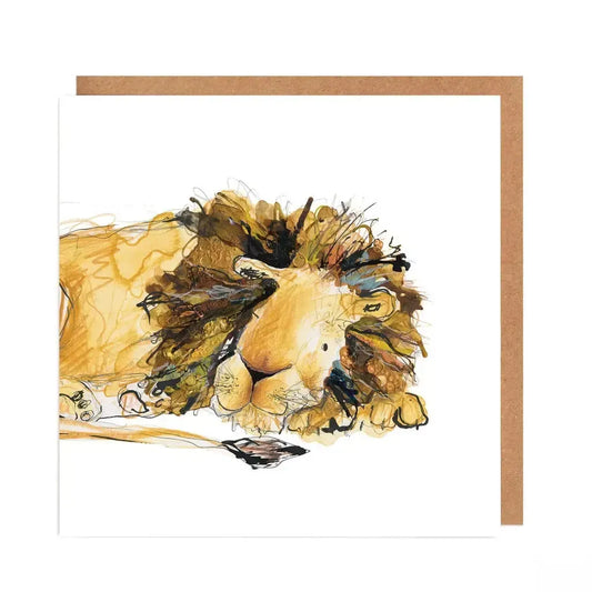 CAR Carte Double-Carterie-Catherine Rayner-Arlo the Lion-Papeterie du Dôme