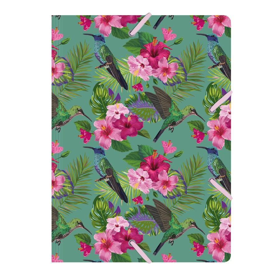 CED Grosse Pochette-Pochette-Cedon-Flower bird-Papeterie du Dôme