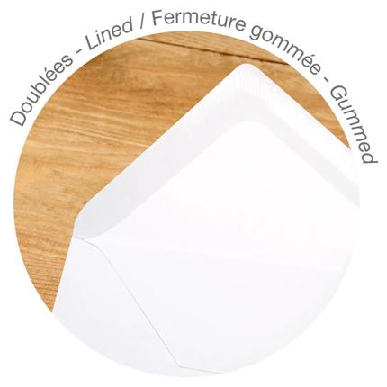 CLT 20 Enveloppes Doublées Triomphe C6-Enveloppes-Clairefontaine-Papeterie du Dôme