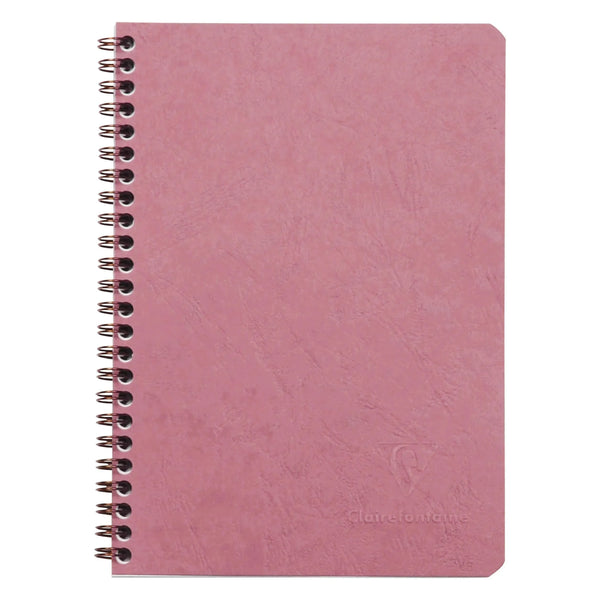 CLT Carnet Age Bag Spirale A5 100p-Carnet-Clairefontaine-Rose-Ligné-Papeterie du Dôme