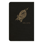 CLT Flying Spirit Carnet Piqure Textile 9x14 96p Ligné Noir-Carnet-Clairefontaine-Papeterie du Dôme