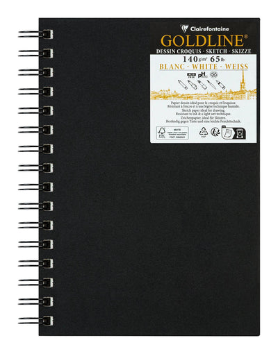 CLT Goldline Carnet Spiralé 50F 140g-Carnet-Clairefontaine-A5-Portrait-Papeterie du Dôme