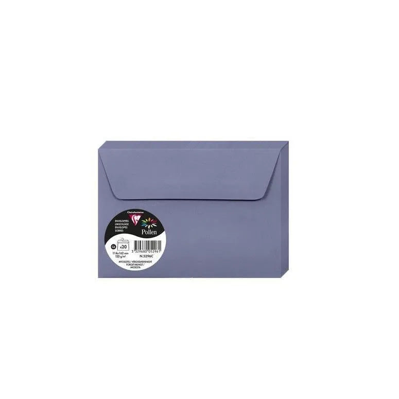 CLT Pollen Enveloppes C6 x20-Enveloppes-Clairefontaine-Papeterie du Dôme